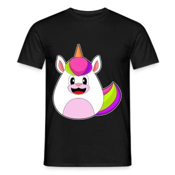 Einhorn Ostern Osterei - Männer T-Shirt - Schwarz - Vorne - AI Model Male 178 light (178cm)