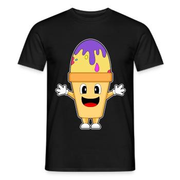 Eiswaffel Ostern Osterei - Männer T-Shirt - Schwarz - Vorne - AI Model Male 178 light (178cm)