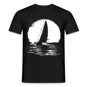 Segelboot - Männer T-Shirt - Schwarz - Vorne - AI Model Male 178 light (178cm)