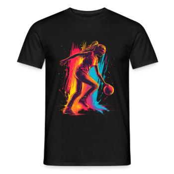 Chapeau melon - T-shirt homme - noir - Devant - AI Model Male 178 light (178cm)