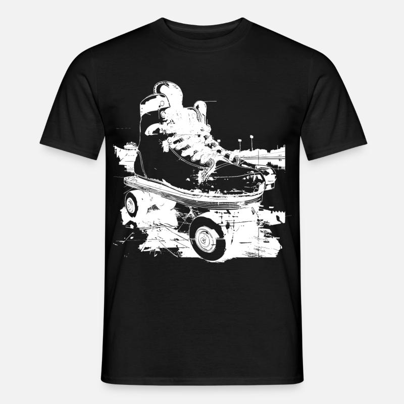Rollerskates Grafik - Männer T-Shirt - Schwarz