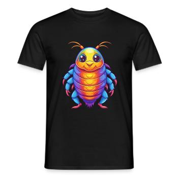 Seelaus buntes Kawaii Cartoon Meerestier - Männer T-Shirt - Schwarz - Vorne - AI Model Male 178 light (178cm)