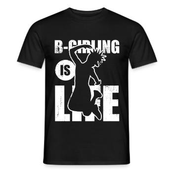 B Girling - Männer T-Shirt - Schwarz - Vorne - AI Model Male 178 light (178cm)