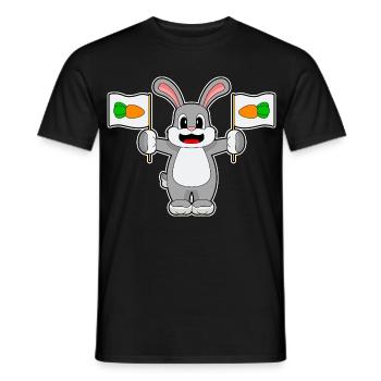 Rabbit Carrot - Men's T-Shirt - black - Front - AI Model Male 178 light (178cm)