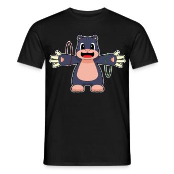 Gymnastique d’entraînement Mole Fitness Hoop - T-shirt homme - noir - Devant - AI Model Male 178 light (178cm)