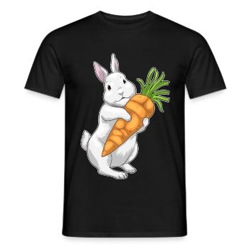 Rabbit Carrot - Men's T-Shirt - black - Front - AI Model Male 178 light (178cm)