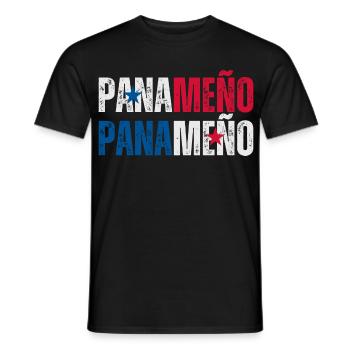 Panamanian flag, Panamanian pride - Men's T-Shirt - black - Front - AI Model Male 178 light (178cm)