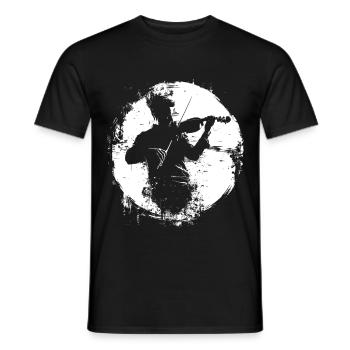 Graphique Violoniste - T-shirt homme - noir - Devant - AI Model Male 178 light (178cm)