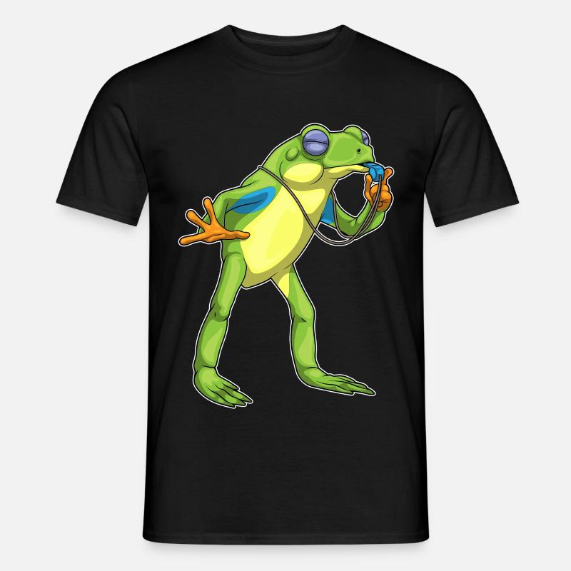 Frog Referee Whistle - Men's T-Shirt - black