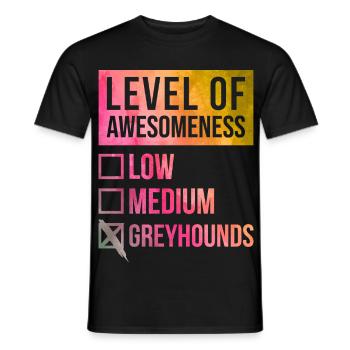 Greyhound - Men's T-Shirt - black - Front - AI Model Male 178 light (178cm)