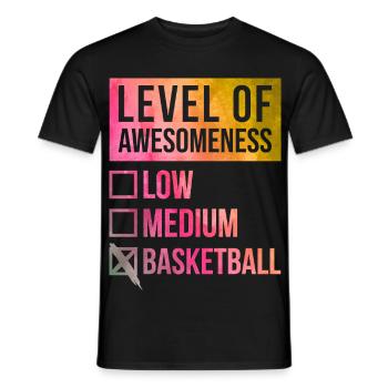 Basketball - Männer T-Shirt - Schwarz - Vorne - AI Model Male 178 light (178cm)