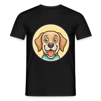 Broholmer Hund Rasse Cartoon Kawaii Clipart Tier - Männer T-Shirt - Schwarz - Vorne - AI Model Male 178 light (178cm)