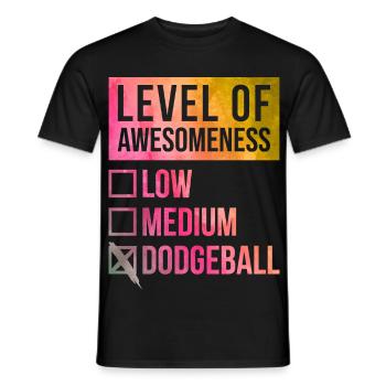 Dodgeball - Men's T-Shirt - black - Front - AI Model Male 178 light (178cm)