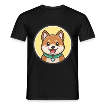 Donggyeongi Dog Breed Funny Cartoon Kawaii Clipart - Men's T-Shirt - black - Front - AI Model Male 178 light (178cm)