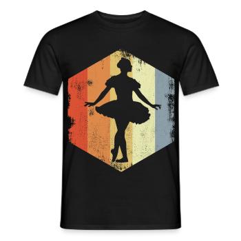 Ballet Girl Croquis Look Vintage - T-shirt homme - noir - Devant - AI Model Male 178 light (178cm)