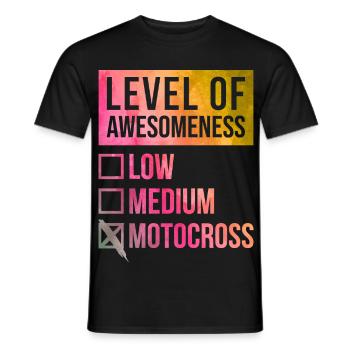 motocross - T-shirt homme - noir - Devant - AI Model Male 178 light (178cm)