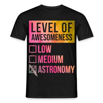 astronomie - T-shirt homme - noir - Devant - AI Model Male 178 light (178cm)