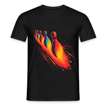 Kegelbahn Steamwave - Männer T-Shirt - Schwarz - Vorne - AI Model Male 178 light (178cm)