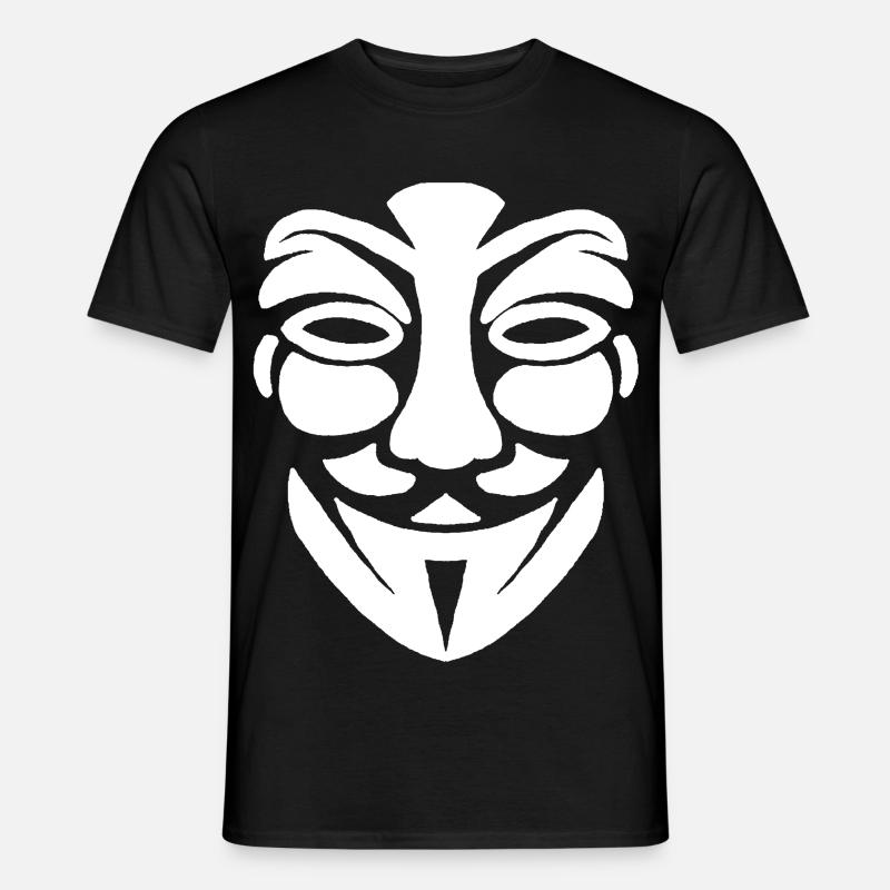Anonymes Gesicht - Männer T-Shirt - Schwarz