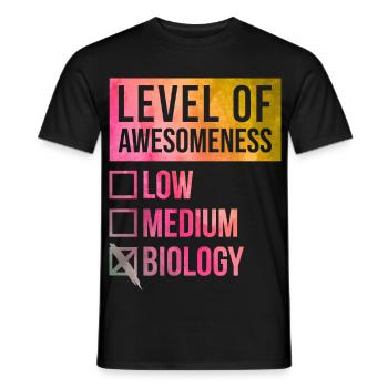 biologie - T-shirt homme - noir - Devant - AI Model Male 178 light (178cm)