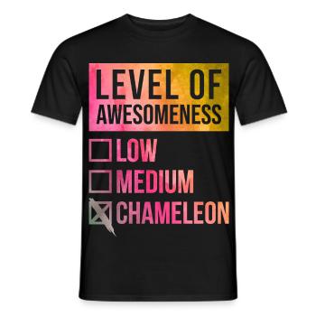 caméléon - T-shirt homme - noir - Devant - AI Model Male 178 light (178cm)