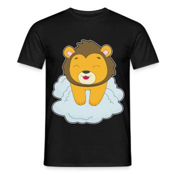 Nuages de lions - T-shirt homme - noir - Devant - AI Model Male 178 light (178cm)