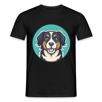Cane Di Oropa Dog Breed Cartoon Kawaii Clipart Pet - Men's T-Shirt - black - Front - AI Model Male 178 light (178cm)