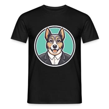 Castro Laboreiro Hunderasse Cartoon Kawaii Clipart - Männer T-Shirt - Schwarz - Vorne - AI Model Male 178 light (178cm)