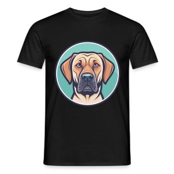 Brasileiro Chien Race Dessin animé Kawaii Clipart - T-shirt homme - noir - Devant - AI Model Male 178 light (178cm)