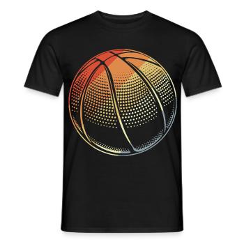 Basketball Ball Vintage - Männer T-Shirt - Schwarz - Vorne - AI Model Male 178 light (178cm)