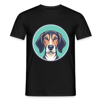 Istrischer Kurzhaar Hund Hund Rasse Karikatur Kawaii - Männer T-Shirt - Schwarz - Vorne - AI Model Male 178 light (178cm)
