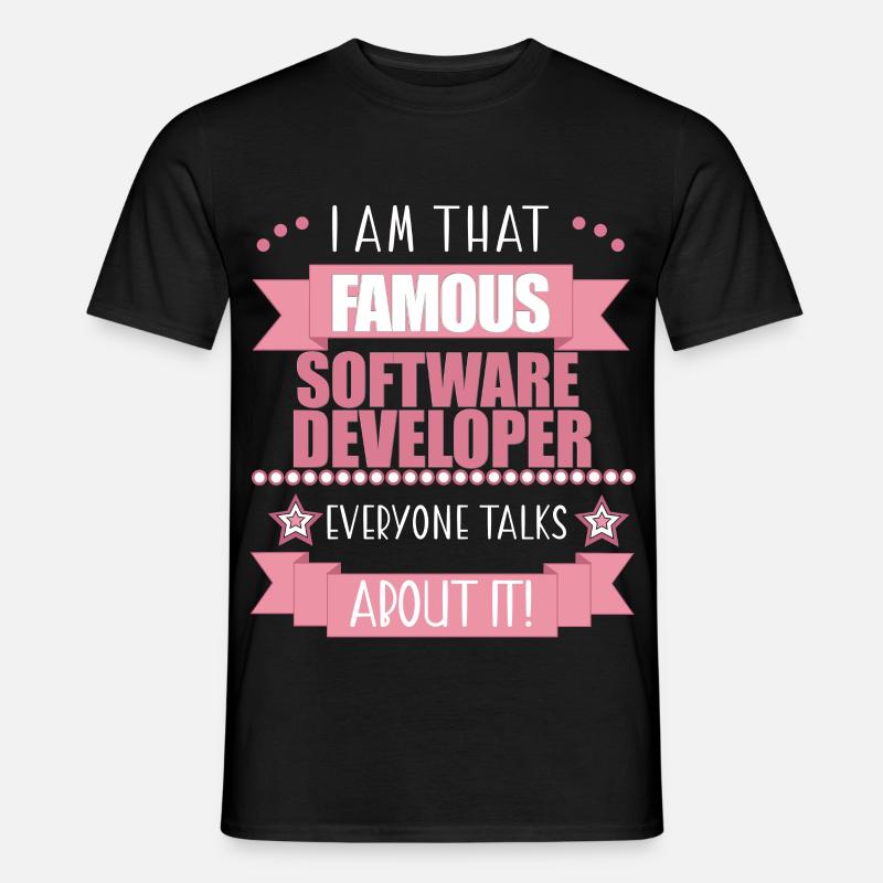 Software Developer Profession Ladies Gift - Men's T-Shirt - black