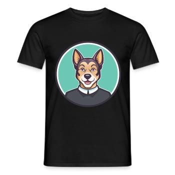 Pastor Garafiano Hunderasse Cartoon Kawaii Clipart - Männer T-Shirt - Schwarz - Vorne - AI Model Male 178 light (178cm)