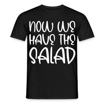 Now we have the salad - Men's T-Shirt - black - Front - AI Model Male 178 light (178cm)
