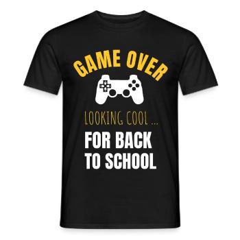 Start of school - Men's T-Shirt - black - Front - AI Model Male 178 light (178cm)
