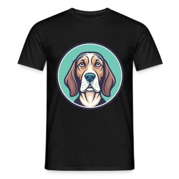 Jugoslawische Windhund Rasse Karikatur Kawaii Clipart - Männer T-Shirt - Schwarz - Vorne - AI Model Male 178 light (178cm)