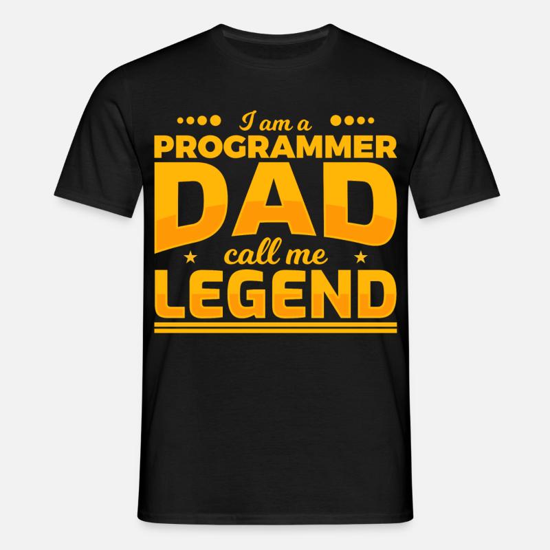 Programmierer Vater - Männer T-Shirt - Schwarz