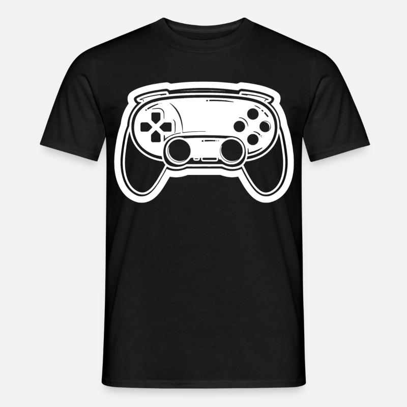 Videospiel Controller Zeichnung - Männer T-Shirt - Schwarz