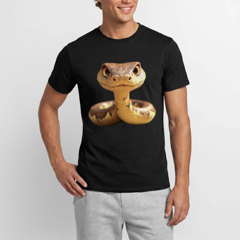 Serpent Python Cobra Mamba Serpent à sonnettes Serpent T-shirt homme
