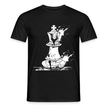 Chess piece sketch - Men's T-Shirt - black - Front - AI Model Male 178 light (178cm)