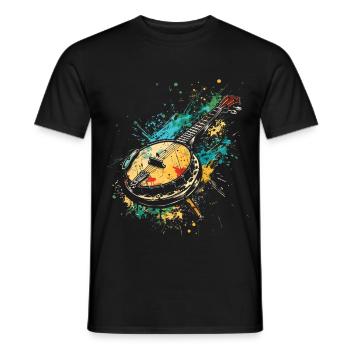 Banjo Graffiti - T-shirt homme - noir - Devant - AI Model Male 178 light (178cm)