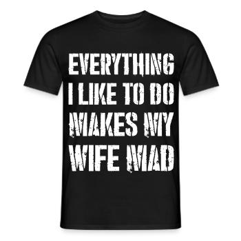 alles, was ich gerne mache - Männer T-Shirt - Schwarz - Vorne - AI Model Male 178 light (178cm)