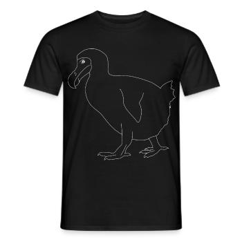 Dodo - Men's T-Shirt - black - Front - AI Model Male 178 light (178cm)