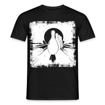 Quilles de bowling - T-shirt homme - noir - Devant - AI Model Male 178 light (178cm)