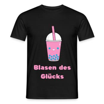Blasen des Glücks - Männer T-Shirt - Schwarz - Vorne - AI Model Male 178 light (178cm)