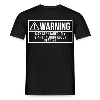 Fencing - Men's T-Shirt - black - Front - AI Model Male 178 light (178cm)