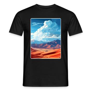 Great Sand Dunes National Park Colorado Travel WPA - Men's T-Shirt - black - Front - AI Model Male 178 light (178cm)