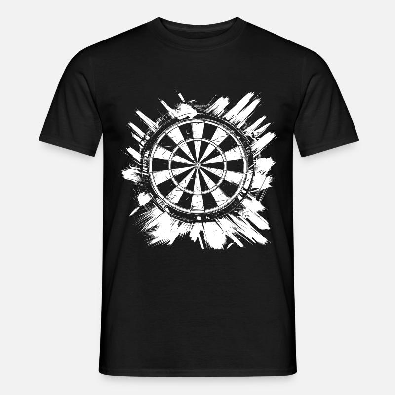 Dartscheibe - Männer T-Shirt - Schwarz
