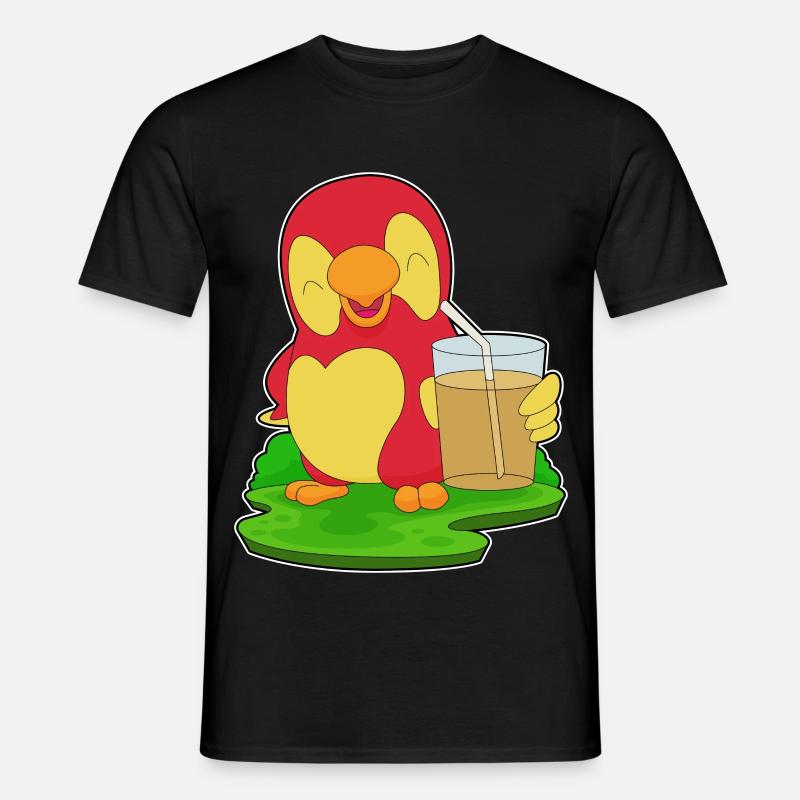 Papagei Saft - Männer T-Shirt - Schwarz