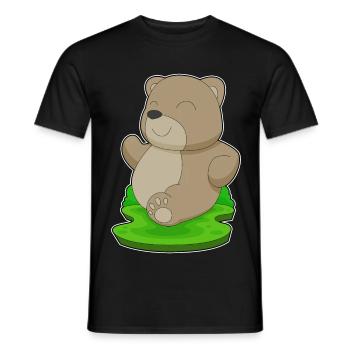 Bear Jogger Jogging Sport - Men's T-Shirt - black - Front - AI Model Male 178 light (178cm)